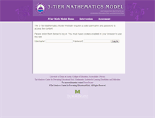 Tablet Screenshot of 3tiermathmodel.org